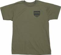 Moose Racing - Moose Racing Salute Youth T-Shirt - 3032-3694 - Olive - Small - Image 1