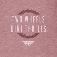Fly Racing - Fly Racing Two Wheels Womens T-Shirt - 356-00622X - Mauve - 2XL - Image 2