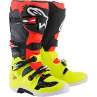Alpinestars - Alpinestars Tech 7 Boots - 2012014-5301-5 - Yellow/Red/Gray - 5 - Image 1