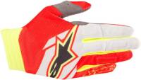 Alpinestars - Alpinestars Aviator Gloves - 3560318-305-2X - Red/White/Yellow Fluo - 2XL - Image 1