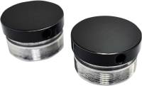 LA Choppers - LA Choppers Flush-Mount Fork Caps - 49mm - Gloss Black - LA-7504-49B - Image 1