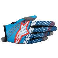 Alpinestars - Alpinestars Radar Tracker Gloves - 35619177027SM - Cyan/White/Dark Blue - Small - Image 1