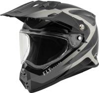 Fly Racing - Fly Racing Trekker Pulse Helmet - F73-7023M - Black/Gray - Medium - Image 1