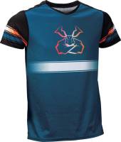 Moose Racing - Moose Racing Mountain Bike Jersey - 5020-0264 - Blue/Orange - Large - Image 1