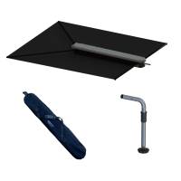 TACO Marine - TACO ShadeFin w/Black Fabric, Bag &amp; Fixed Rod Holder Mount Kit - Image 1