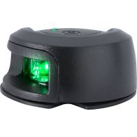 Attwood Marine - Attwood LightArmor Deck Mount Navigation Light - Black Composite - Starboard (green) - 2NM - Image 1