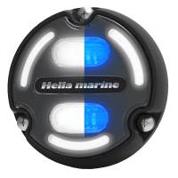 Hella Marine - Hella Marine Apelo A2 Blue White Underwater Light - 3000 Lumens - Black Housing - Charcoal Lens w/Edge Light - Image 1