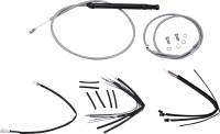 Burly Brand - Burly Brand Handlebar Cable/Line Install Kits - Stainless Steel - B30-1249 - Image 1