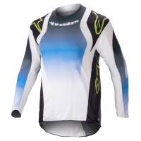 Alpinestars - Alpinestars Racer Push Youth Jersey - 3770823-9702-LG - Nightlife Blue/White - Large - Image 1
