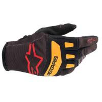 Alpinestars - Alpinestars Techstar Gloves - 3561021-1344- M - Black/Bright Red/Orange - Medium - Image 1