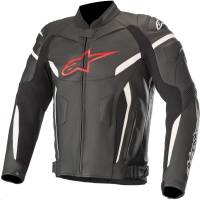 Alpinestars - Alpinestars GP Plus R V2 Leather Jacket - 3100517-1030-54 - Black/Fluo Red - 54 - Image 1