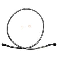 Magnum - Magnum Black Pearl Designer Series ABS Front Upper Brake Line - 10mm., 35deg. Banjo - 38in. - AS47138 - Image 1