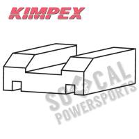 Kimpex - Kimpex Tunnel Wear Strip/ Heat Exchanger Protector - 1/2in. H x 1 1/8in. W x 46 1/2in. L - 299410 - Image 2