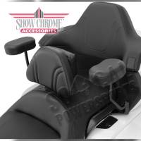 Show Chrome - Show Chrome Deluxe Armrest Kit - Black - 52-926BK - Image 2