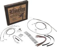 Burly Brand - Burly Brand Extended Cable/Brake Line Kit for 15in. Gorilla Handlebars - Stainless Steel - B30-1105 - Image 2