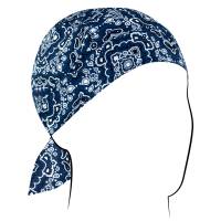 Zan Headgear - Zan Headgear Flydanna Headwrap - Z111 - Paisley Navy - OSFM - Image 2