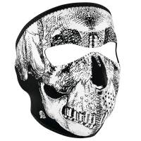 Zan Headgear - Zan Headgear Full Face Mask - WNFM002 - Black and White Skull Face - OSFM - Image 1