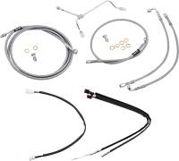 Burly Brand - Burly Brand Handlebar Cable/Line Install Kit - Stainless Steel - B30-1164 - Image 1