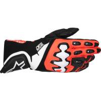 Alpinestars - Alpinestars Supertech V2 Gloves - 3556025-1321-S - Black/Fluo Red/White - Small - Image 1