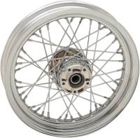 Drag Specialties - Drag Specialties Laced 40 Spoke Front Wheel - 16x3 - Chrome - 0203-0630 - Image 1