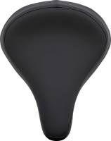Drag Specialties - Drag Specialties Large Spring Solo Seat - Black Solar-Reflective Leather, Smooth with Carpeted Bottom - 0806-0052 - Image 4
