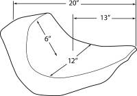 Drag Specialties - Drag Specialties EZ-ON Mount Solo Seat - Smooth - 0802-1183 - Image 3
