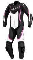 Alpinestars - Alpinestars Stella Motegi V2 One-Piece Leather Womens Suit - 3181017-1239-48 - Black/White/Fuchsia - 48 - Image 1