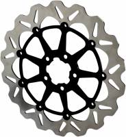 Galfer Brakes - Galfer Brakes Front Brake Wave Rotor - 13in. - Full Floating with Black Aluminum Carrier - DF680CWSS-B - Image 2