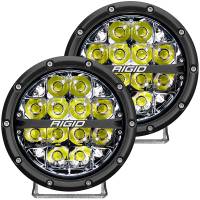 RIGID Industries - RIGID Industries 360-Series 6" LED Off-Road Fog Light Spot Beam w/White Backlight - Black Housing - Image 1