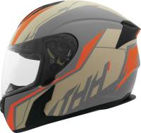 THH Helmets - THH Helmets T810S Turbo Helmet - 646879 - Gray/Orange - Large - Image 1