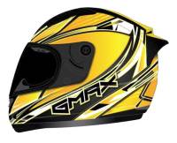 G-Max - G-Max FF49 Sektor Snow Helmet - XF-3-72-6305XS - Yellow/White/Black - X-Small - Image 1