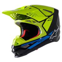 Alpinestars - Alpinestars Supertech M8 Factory Helmet - 8302922-1578-XXL - Black/Yellow Fluo/Blue Glossy - 2XL - Image 1