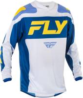 Fly Racing - Fly Racing F-16 Riding Jersey - 378-923L - White/Dark Blue/Yellow - Large - Image 1