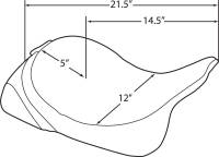 Drag Specialties - Drag Specialties Solo Front Seat - Mild Stitch - 0801-0886 - Image 5