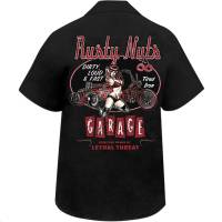 Lethal Threat - Lethal Threat Rusty Nuts Screen Printed Work Shirt - HW50197L - Rusty Nuts Black - Large - Image 1