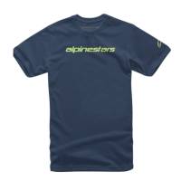 Alpinestars - Alpinestars Linear Wordmark T-Shirt - 1212-720207036L - Navy - Large - Image 1