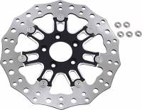 Arlen Ness - Arlen Ness 11.8in. Two-Piece Floating Front Brake Rotor - 7 Valve Black - 33-10301-202 - Image 1