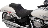 Drag Specialties - Drag Specialties Predator III Seat - Double Diamond - Silver Thread - 0802-1189 - Image 2