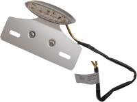 Drag Specialties - Drag Specialties Mini LED Cat Eye Taillight with License Plate Mount - Clear Lens with Red LED - L24-65D9CLEDK - Image 2