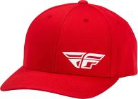 Fly Racing - Fly Racing Fly F-Wing Hat - 351-0136 - Red - OSFM - Image 1