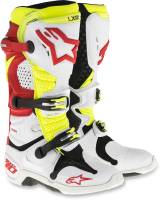 Alpinestars - Alpinestars Tech 10 Boots - 20100142368 - White/Red/Fluorescent Yellow - 8 - Image 1