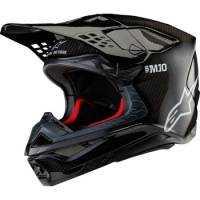 Alpinestars - Alpinestars Supertech S-M10 Solid Helmet - 8300323-1188-2X - Black Glossy Carbon - 2XL - Image 1