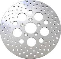 Drag Specialties - Drag Specialties Polished Stainless Steel Drilled Brake Rotor - DS325092 - Image 1