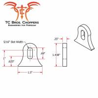 TC Bros - TC Bros Weld On Vintage Style Mounting Tabs - Style 8 - 104-0042 - Image 2