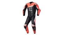 Alpinestars - Alpinestars GP Plus V4 Leather Suit - 3150523132154 - Black/Red Fluo/White - 44 - Image 1