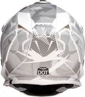 Moose Racing - Moose Racing F.I. Agroid Camo Youth Helmet - 0111-1529 - Gray/White - Small - Image 3