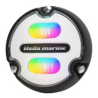 Hella Marine - Hella Marine Apelo A1 RGB Underwater Light - 1800 Lumens - Black Housing - White Lens - Image 1