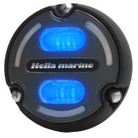 Hella Marine - Hella Marine Apelo A2 Blue White Underwater Light - 3000 Lumens - Black Housing - Charcoal Lens w/Edge Light - Image 3