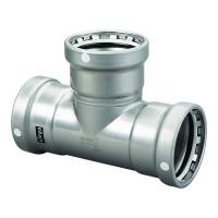 Viega - Viega MegaPress 4" Carbon Steel Tee w/FKM - Triple Press Connection - Smart Connect Technology - Image 1