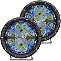 RIGID Industries - RIGID Industries 360-Series 6" LED Off-Road Fog Light Drive Beam w/Blue Backlight - Black Housing - Image 1